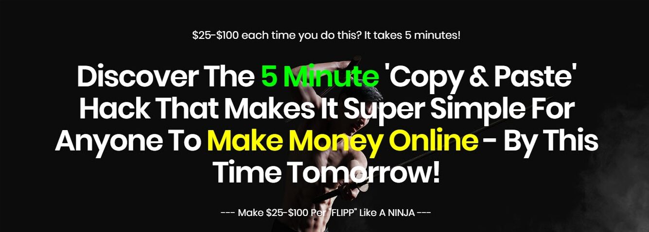 5 minute copy and paste make money online hack